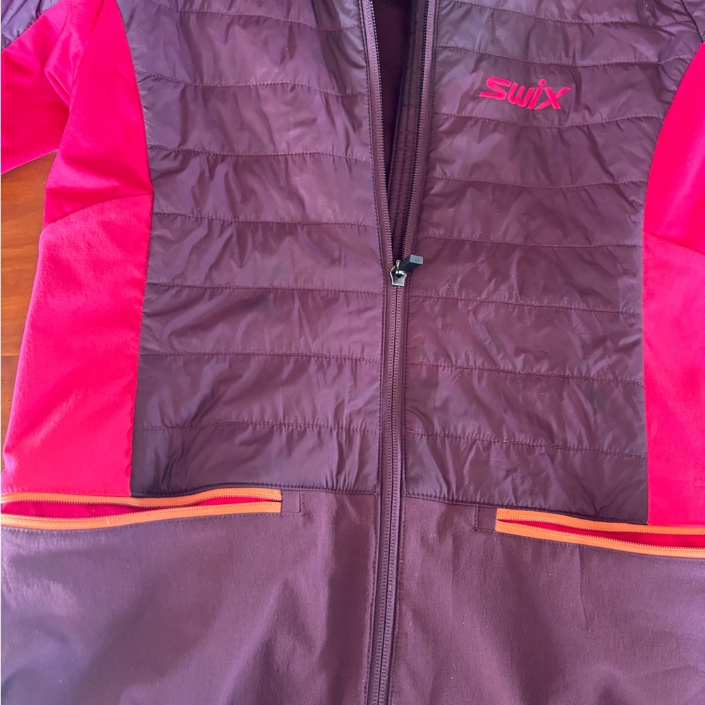 Swix Hot Pink and Burgundy Hooded Nordic Jacket - Picture 7 of 10